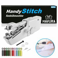 HandyStitch Mini ručný cestovný šijací stroj ručný šijací stroj elektrický set s niťami