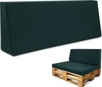 Paletový vankúš vonkajší penový a zadný vankúš 40x120 cm s poťahom - sedací vankúš pre europalety a paletovú pohovku