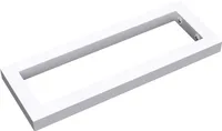 doporro Wandkonsole 45x3x15 cm rostfreie Edelstahl Weiß Wandhalter rechteckig Träger Regalträger Regalhalter (1 Stück) WH01