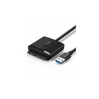 UGREEN SATA Adapter UASP Externe Festplatte Adapter USB 3.0 Adapter SSD HDD SATA III komatibel mit 2,5" SATA wie Samsung 860 EVO 2,5 Zoll interne SATA SSD, Crucial MX500 2,5 Zoll SSD usw