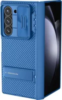Pouzdro na mobilní telefon s ochranou fotoaparátu pro Galaxy Z Fold6, Nillkin CamShield Fold, modré