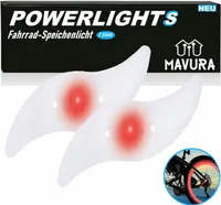 POWERLIGHTS LED světlo pro jízdní kola světlo ráfku [sada 2]