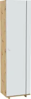 Furniture24 Regalschrank Modico MC-02 Schrank Drehtürenschrank 1 türiger Halbschrank mit 4 Einlegeboden