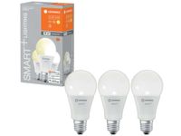 Ledvance Smart WIFI LED-Lampen dimmbar A100 E27/14W (100W) matt 1521 lm 2700 K warmweiß 3 Stück