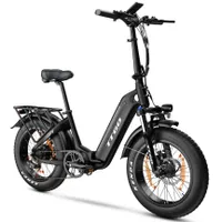 Fat E-Bike , LED Elektro Klapprad mit Drehmomentsensor und Akku 36V 25Ah, bis zu 120km, 20 Zoll klappbares E-Bikes 25km/h
