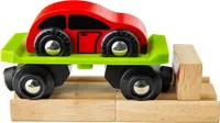 Bigjigs Rail Wagon s vagónom + 2 koľajnice