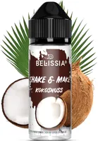 Belissia Shake and Make Kokosnuss - 10ml hochdosiertes Lebensmittelaroma + 120ml Schüttelflasche - Für Backen, Speisen, Getränke, Shakes, DIY & uvm