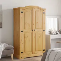 vidaXL Kleiderschrank Mexiko-Stil Kiefernholz 2 Türen