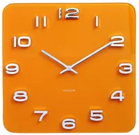 wanduhr Vintage35 x 35 cm Glas gelb