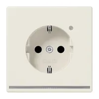 Jung SCHUKO Steckdose, 16 A 250 V , mit LED-Orientierungslicht, integrierter erhöhter Berührungsschutz, Thermoplast, Serie LS, weiß LS1520-OLNW