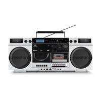 MEDION P66538 Kassettenrecorder (Retro Ghettoblaster mit CD-Player, 80er, groß, USB, SD, CD, Kassetten MC, DAB+ Radio Teleskopantenne, Bluetooth, Kassettendeck, Aufnahmefunktion, Batteriebetrieben)