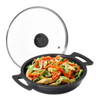 Aroma Servierpfanne 28cm Bratpfanne mit Deckel Induktion Kochpfanne Küchenpfanne