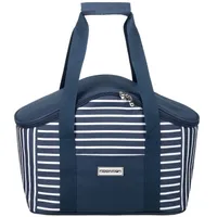 anndora Kühltasche 20 L - Blau Isoliertasche - Blau-Weiß