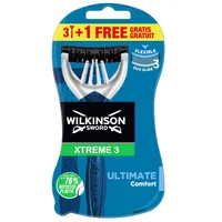Wilkinson Xtreme3 Ultimate Plus Maszynki dla mężczyzn, 4 sztuki