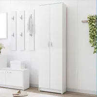 vidaXL Szafa biała 55x25x189 cm płyta wiórowa