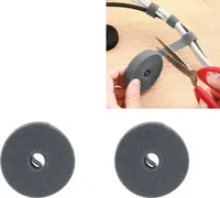 INF Klett-Kabelführungsbänder – 2er-Pack Grau