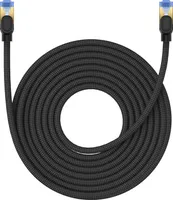 Baseus szybki kabel internetowy RJ45 cat.7 10Gbps 10m pleciony czarny