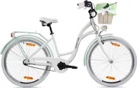 Goetze Style 26 Zoll ALU Citybike, 3-Gang Shimano, Tiefeinstieg mit Rücktrittbremse, Damenfahrrad mit Korb