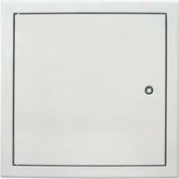 Revisionstür Softline Pro Stahlblech verzinkt weiß RAL 9016 mit Vierkantverschluß 600 mm x 600 mm