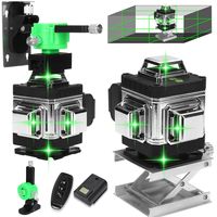 3D 16 laserová línia Krížová línia laser 360 Horizontálna a vertikálna krížová línia zeleného laserového lúča, samonivelačná laserová vodováha