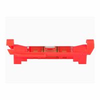 HaWe Schnur-Wasserwaage 183.08, Schnurlinien-Wasserwaage, mit Schnurhaken für Richtschnur in rot 7,5cm