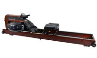 Holz Wasser-Rudergerät Wood Champion Rower II Ruderzugmaschine Water Resistance System klappbar Bluetooth, Farbe:Buche dunkel