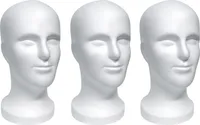 3 x FP Styroporkopf SAM weiß - TOP Markenqualität