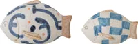 Eviaya Deko, Blau, Steingut