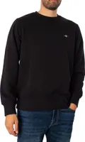 GANT Reguläres Shield-Sweatshirt, Schwarz S
