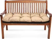 Bankauflage 50x180 cm - Hollywoodschaukel Stuhlkissen Outdoor Polster Bankkissen Sitzkissen für Gartenbank Bodenkissen Lounge Beige