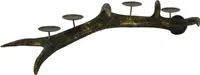 Kerzenhalter im Hirschgeweih-Design aus Polyresin