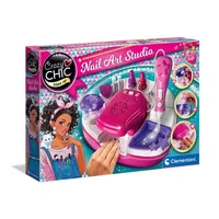 Clementoni Crazy Chic - Nail Art Studio, Children's nail polish set, 6 Jahr(e), Mehrfarbig