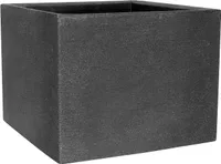 Geli Pflanztopf Kubus 50 x 50 cm antharzit