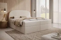MyBed Zen box spring bed Čalúnené čelo postele Úložný priestor 160x200 Vreckový matrac H4 Topper Cream Abriamo 04