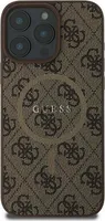 Guess 4G Ring Classic Logo MagSafe - iPhone 16 Pro Hülle (Braun)