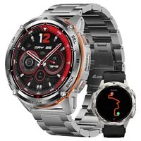 2025 KOSPET Smartwatch Herren Smartwatch GPS Smartwatch 470mAh Wasserdichte Uhr Silikonband + Stahlarmband