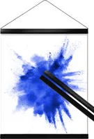 Posterleisten schwarz 41 cm (Paar) mit Aufhängeschnur