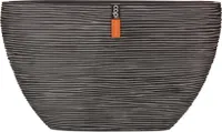 Capi Europe Topf oval Rib Anthracite & Ivory - 59x14x34 - Anthrazit