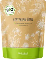 Hibiskusblüten ganz und getrocknet 250 g I 100% natürlich von bioKontor aus biologischem Anbau