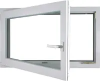 Meeth Kellerfenster 90 x 40 cm DIN links 1 Flügelig Dreh-Kipp weiß