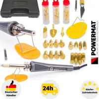 Lötkolben Set 60W Elektrische Lötstation 22x Lötspitzen Feinlötkolben mit Koffer