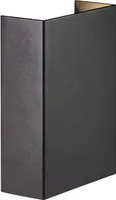 NORDLUX Fold vonkajšie nástenné LED svietidlo, variant: 106 x 149 x 50 mm, 2 x 3,5 W, čierna