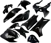Verkleidungskit Verkleidung Set DMP schwarz komplett 11 Teile 50ccm 100ccm Aerox