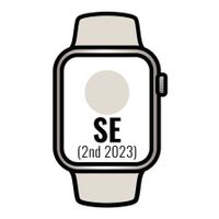 Apple Watch SE 2 Gen 2023/ GPS/ 40 mm/ Hviezdne biele hliníkové puzdro/ Hviezdne biely športový remienok S/M