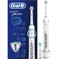 Oral-B Zubná kefka Teen dobíjacia, pre deti, doba prevádzky 2 min, počet kefkových hláv 2, počet režimov čistenia 1, biela