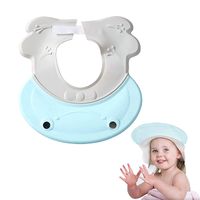 Einstellbar Baby Kinder Duschhaube Augenschutz Ohrenschutz Shampoo Duschkappe 