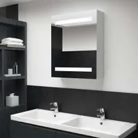 zrkadlová skrinka LED vidaXL 50x13,5x60 cm