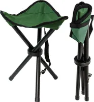 Camping Hocker Klapphocker Angelhocker Falthocker Campinghocker Dreibein Grün