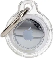 Bizon Fall Locator Schlüsselanhänger Apple AirTag klar