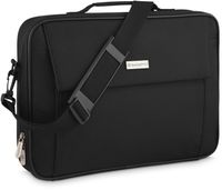 Zagatto Qualität Schwarz Laptop-Tasche 15.6 Zoll ZG639 Etui Aktentasche Verstärkt Notebooktasche sicher und bequem Laptoptasche für  Damen und Heren